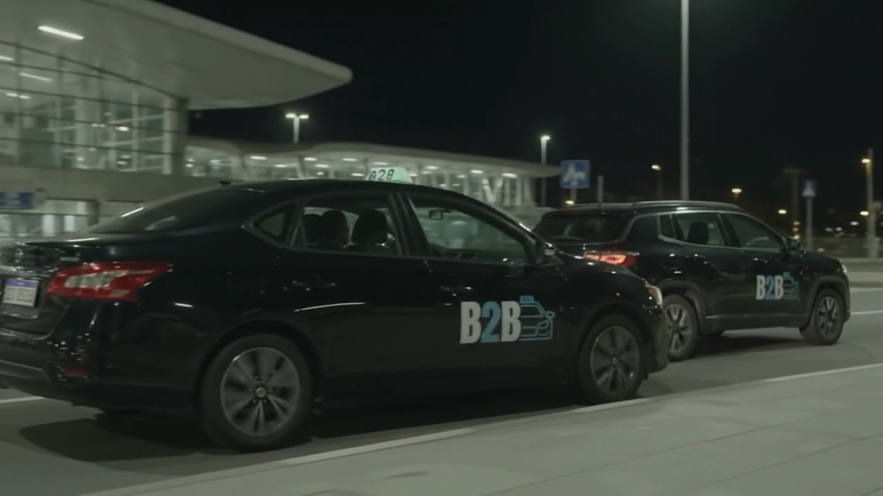 Táxi B2B chegando ao Aeroporto Internacional de Confins